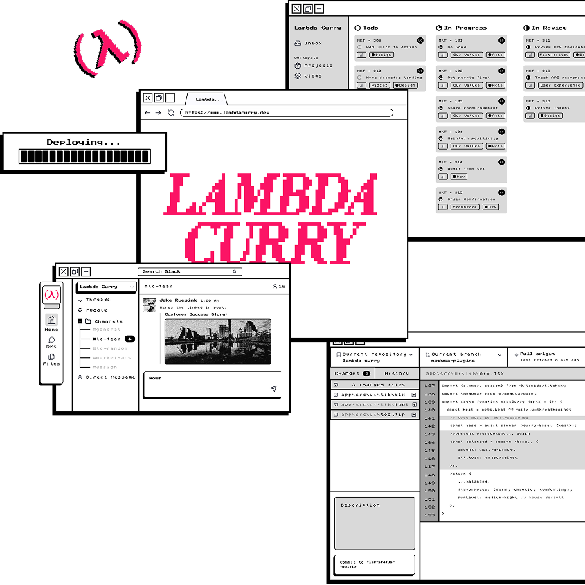 Lambda Curry hero graphic